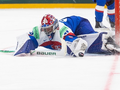 Slovenský brankár Samuel Hlavaj