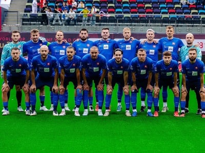 Na snímke slovenská reprezentácia
