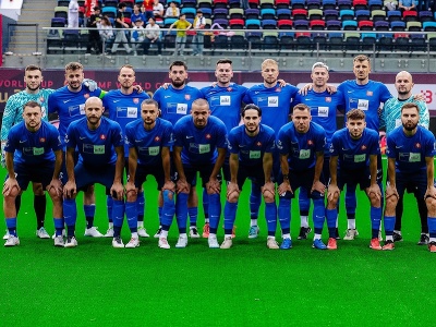 Na snímke slovenská reprezentácia
