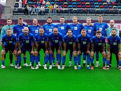 Na snímke slovenská reprezentácia