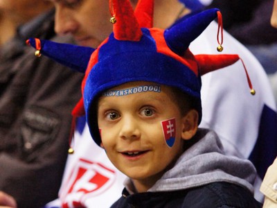 Mladý fanúšiko slovenského tímu