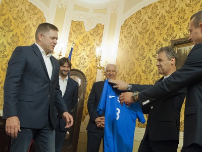 Premiér Robert Fico prijal reprezentantov do 21 rokov po majstrovstvách Európy v Poľsku