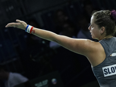 Slovenská tenistka Viktória Hrunčáková vo finále Pohára Billie Jean Kingovej
