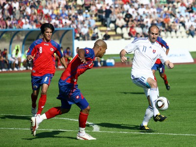 Róbert Vittek v zápase s Kostarikou