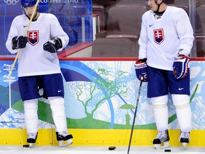 Žigmund Pálffy a Marián Hossa