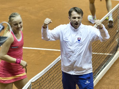 Kapitán tímu Slovenska Matej Lipták a Rebecca Šramková