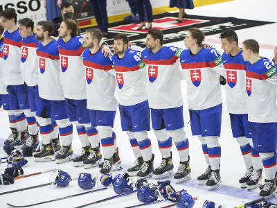 Slovenskí hokejisti po víťazstve