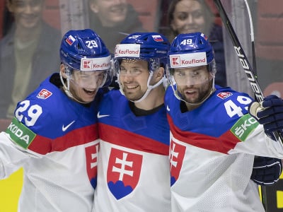 Radosť hokejistov Slovenska