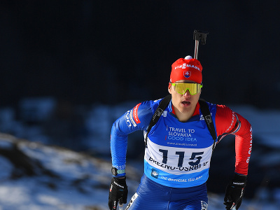 Na snímke slovenský biatlonista Matej Badáň počas šprintu mužov na 10 km na majstrovstvách Európy v biatlone v Osrblí