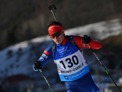 Na snímke slovenský biatlonista Sebastián Ilavský počas šprintu mužov na 10 km na majstrovstvách Európy v biatlone v Osrblí