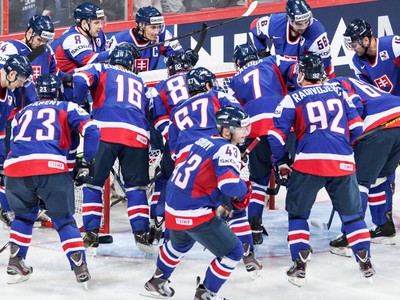Slovenskí hokejisti pred zápasom