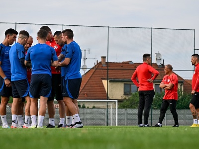 Tréning slovenskej futbalovej reprezentácie v Senci
