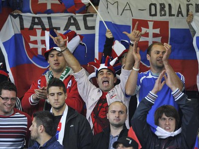 Slovenskí fanúšikovia v Belfaste,