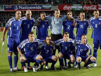 Slovenská jedenástka pred zápasom