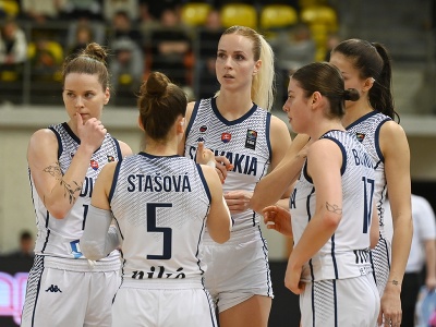 Hráčky Slovenska v kvalifikačnom zápase H -skupiny Slovensko - Luxembursko o postup na majstrovstvá Európy 2023