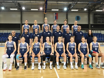 Na snímke slovenské basketbalové reprezentantky