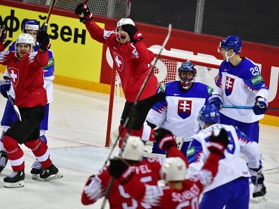 Gólové oslavy hokejistov Švajčiarska