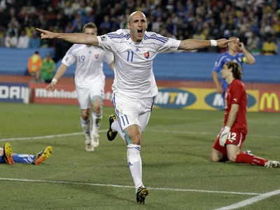 Róbert Vittek strelil Taliansku dva góly