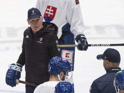 Craig Ramsay počas tréningu na zraze slovenskej hokejovej reprezentácie