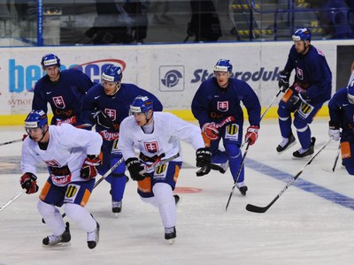 Slovenskí hokejisti trénujú v
