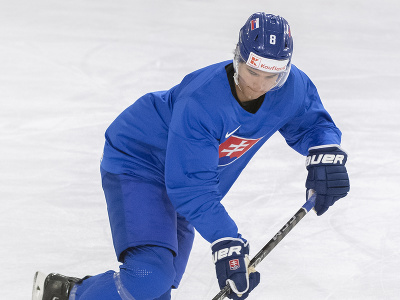 Hokejový reprezentant Martin Chromiak počas tréningu na 86. Majstrovstvách sveta v ľadovom hokeji