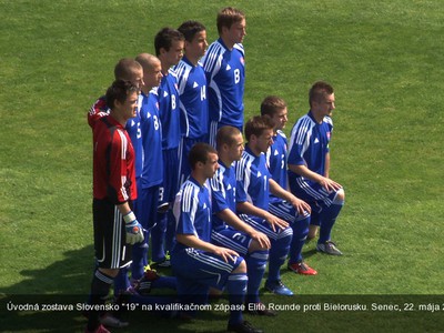 Mladí Slováci pred zápasom