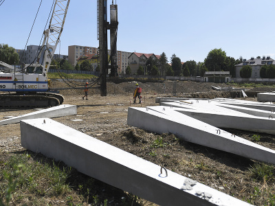 Na snímke začatie výstavby futbalového štadióna Futbal Tatran Aréna v Prešove 18. júla 2023