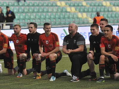 Postupové oslavy futbalistov Ružomberka
