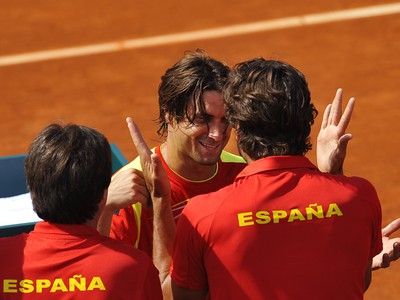 David Ferrer vzbojoval pre Španielsko postupový bod