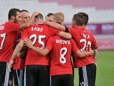 Ilustračné foto: Radosť hráčov Spartaka