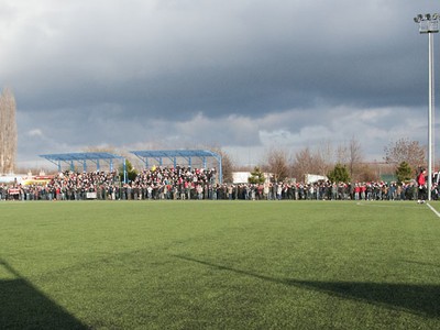 Fanúšikovia na zápase Trnava - Ostrava