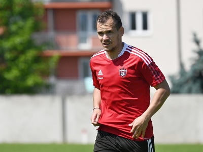 Na snímke futbalista Trnavy Martin Mikovič počas prvého tréningu v letnej príprave pred začiatkom nového ročníka futbalovej Fortuna ligy