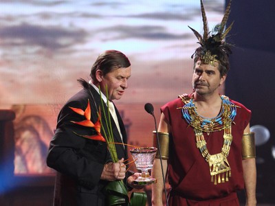 Ján Laco starší prevzal cenu (7. miesto) za syna