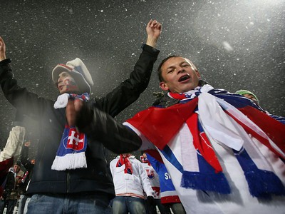 Slovenskí fanúšikovia na Sliezskom