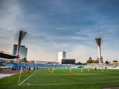 Pohľad na bratislavský štadión, kde Slovan privítal Michalovce