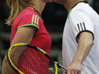 Steffi Grafová a Andre Agassi v Prahe