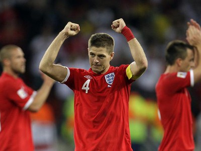 Steven Gerrard po víťazstve, 23.6.2010