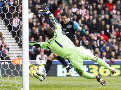 Arsenal remizoval so Stoke