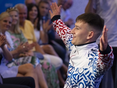 Na snímke paralympionik Boris