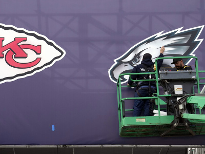 Prípravy na Super Bowl medzi Kansas City Chiefs a Philadephiou Eagles