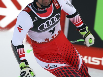 Vincent Kriechmayr v cieli Super G na majstrovstvách sveta v lyžovaní vo Švédskom Aare