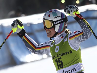 Nemecká lyžiarka Viktoria Rebensburgová vyhrala finálový super-G Svetového pohára v andorrskom Soldeu