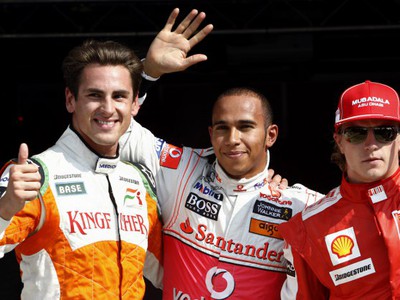 Adrian Sutil, Lewis Hamilton,