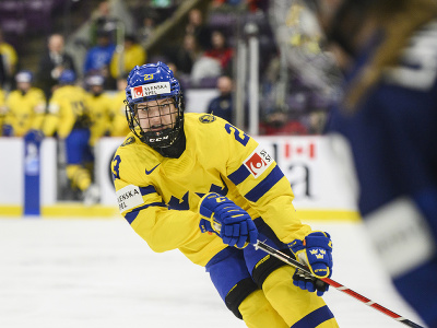 Ebba Hedqvistová zo Švédska počas MS v hokeji žien