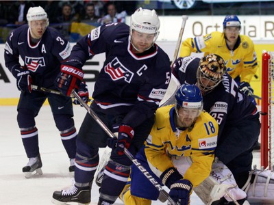 Patrik Berglund, Mark Stuart a Al Montoya
