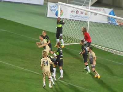Momentka zo zápasu Dinamo