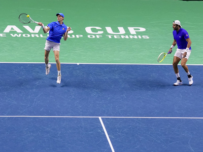 Talianski tenisti Jannik Sinner a Matteo Berrettini 