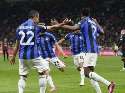 Gólové oslavy futbalistov Interu Milána