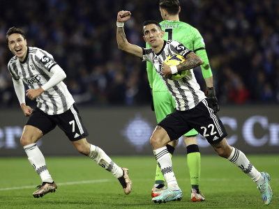 Ángel Di María z Juventusu Turín sa teší z gólu