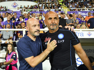Tréneri Vincenzo Italiano a Luciano Spalletti pred zápasom
